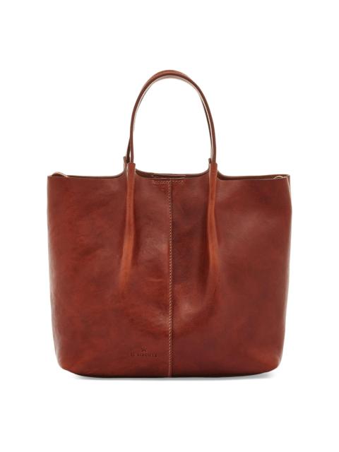 IL BISONTE Women's Nina Leather Tote Bag - Seppia