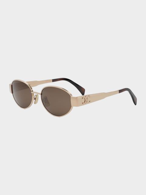 BVLGARI Triomphe 54MM Oval Sunglasses