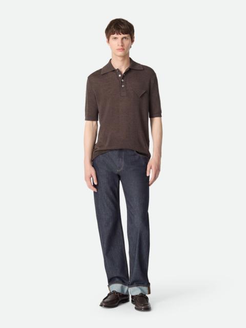 Bottega Veneta Raw Indigo Straight Jeans