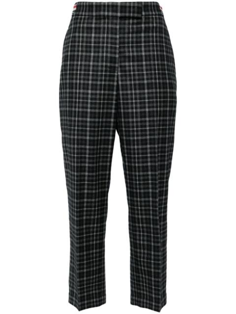 Thom Browne plaid-check tailored trousers