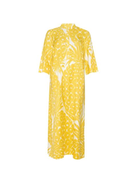 Sucree pineapple-print maxi dress