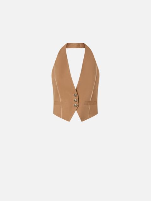 PINKO SHORT VEST WITH OPEN BACK