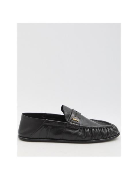 SAINT LAURENT leather loafers