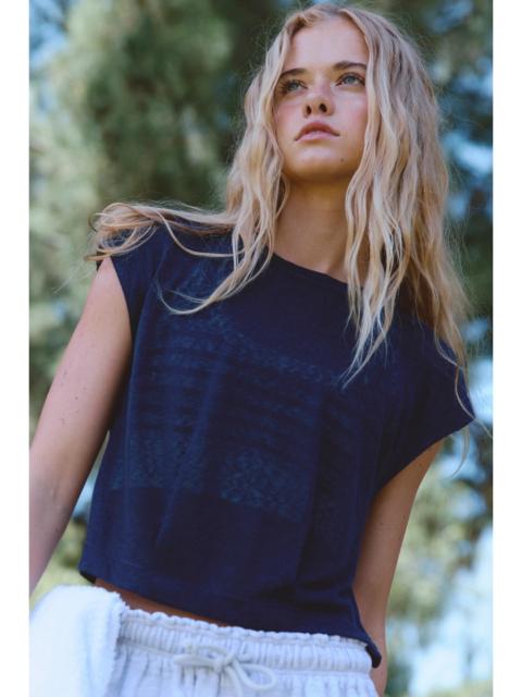 FREE PEOPLE Line Up Short Sleeve Layer