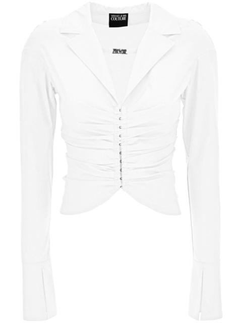 VERSACE JEANS COUTURE gathered-detail shirt