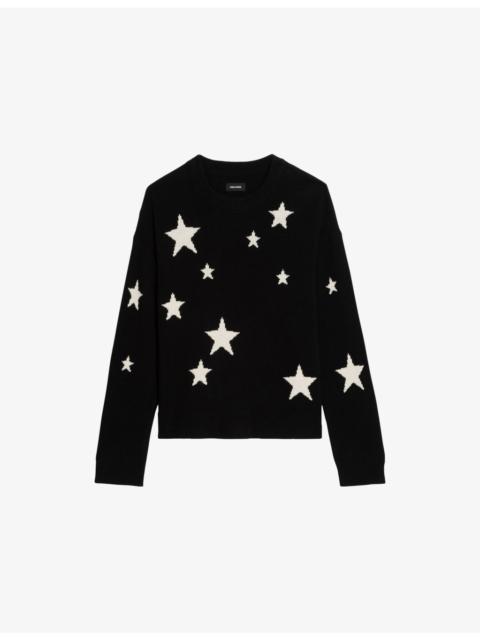 Zadig & Voltaire Markuz Star-Print Cashmere Jumper