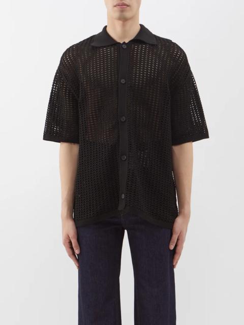 Wooyoungmi Open-knit short-sleeved shirt