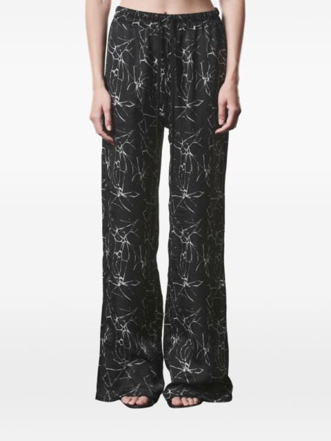 thom/krom marble print trousers
