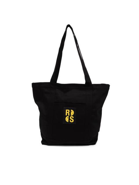 Raf Simons logo-patch cotton tote bag