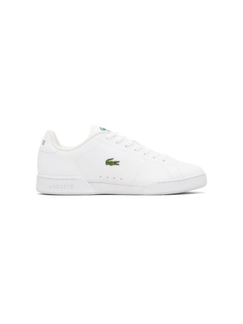 LACOSTE White Carnaby Cup Leather Sneakers