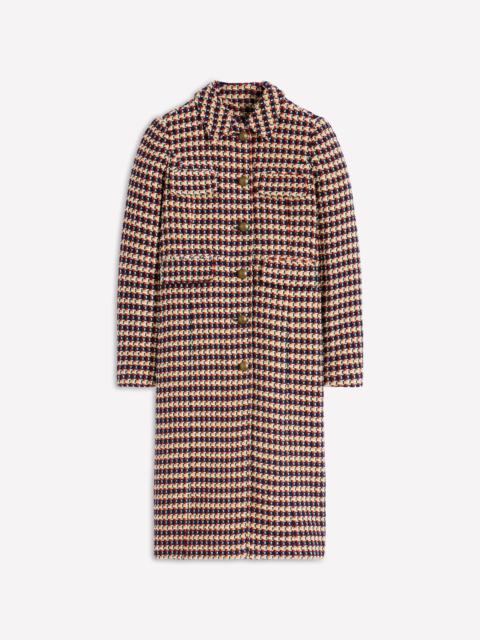 BODEN Pocket Detail Coat-Camel, Navy Red