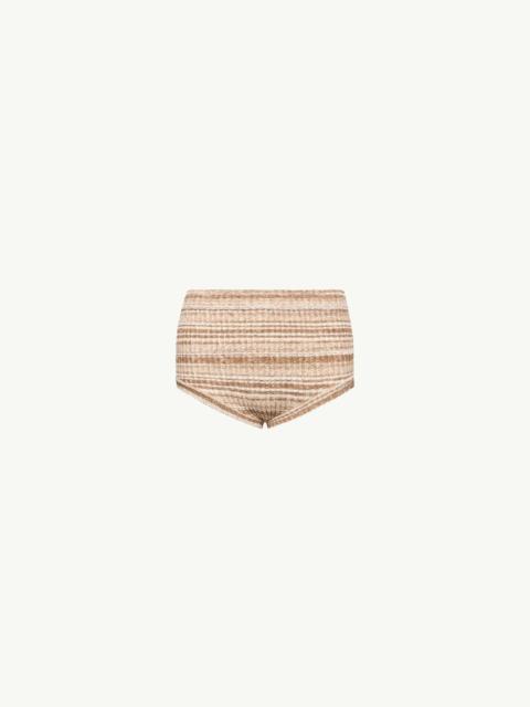 Moncler Striped Mini Shorts