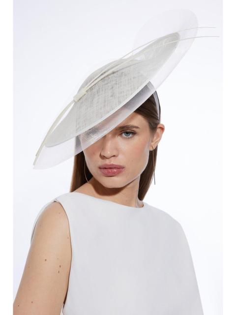 KAREN MILLEN Layered Mesh Detail Headband Fascinator