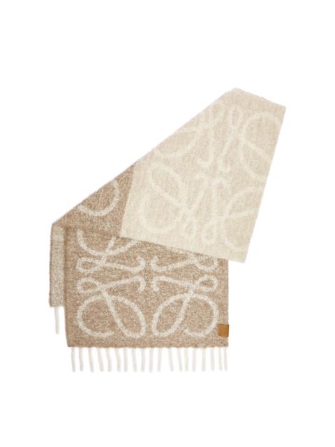 Loewe Anagram scarf in alpaca and wool