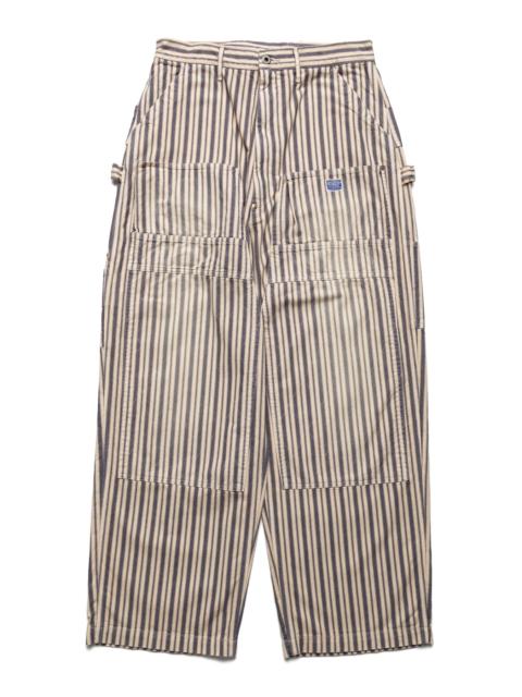 Kapital DIXIE Hickoree Wide LUMBER Pants - Mauve