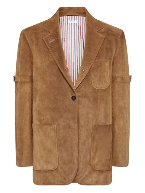 Thom Browne Sportcoat suede armband blazer