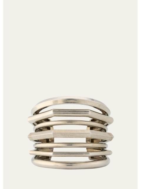Ralph Lauren Antiqued Silver-Tone Orbit Cuff