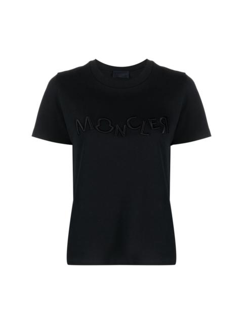logo-embroidery cotton T-shirt