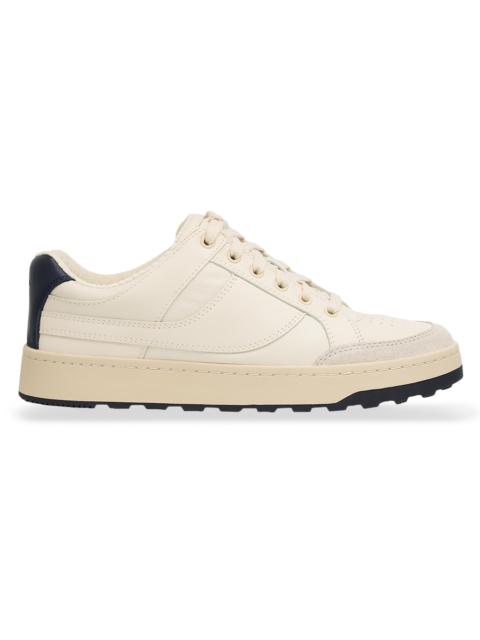 Vince Men's Wilder Court Leather Low-Top Sneakers - Pebble White