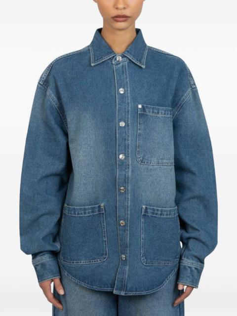 House of Sunny patch-pockets denim shirt