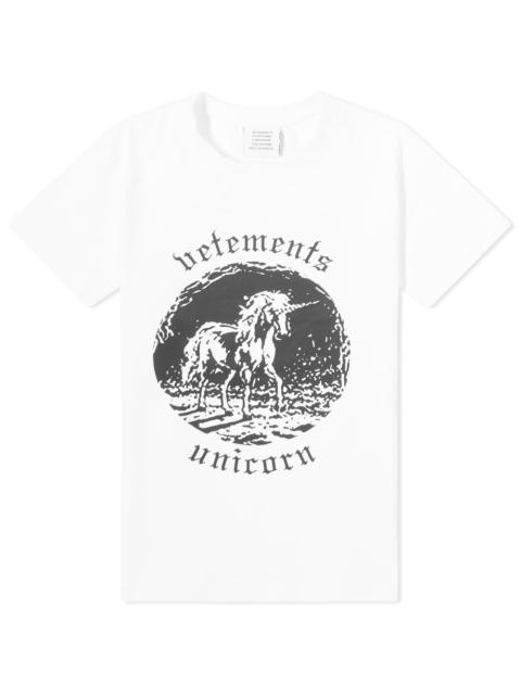 VETEMENTS VETEMENTS Double Unicorn Fitted Tee
