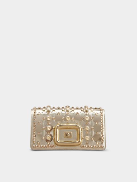 Roger Vivier Viv' Choc Disco Mini Bag in Leather