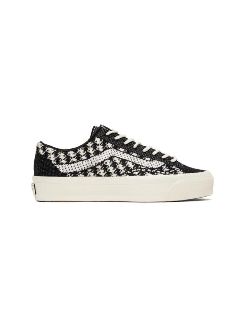 Vans Black & Off-White Premium Old Skool Knit Sneakers