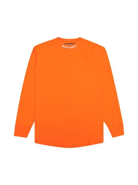 Palm Angels Palm Angels Classic Logo Over Long-Sleeve Tee 'Orange/White'