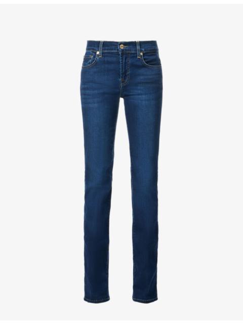 7 For All Mankind Bootcut mid-rise stretch-denim jeans
