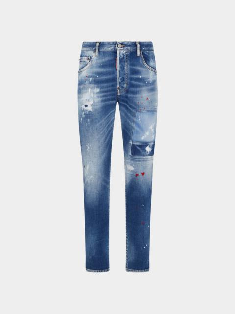 DSQUARED2 MEDIUM WORN OUT BOOTY WASH SKATER JEANS