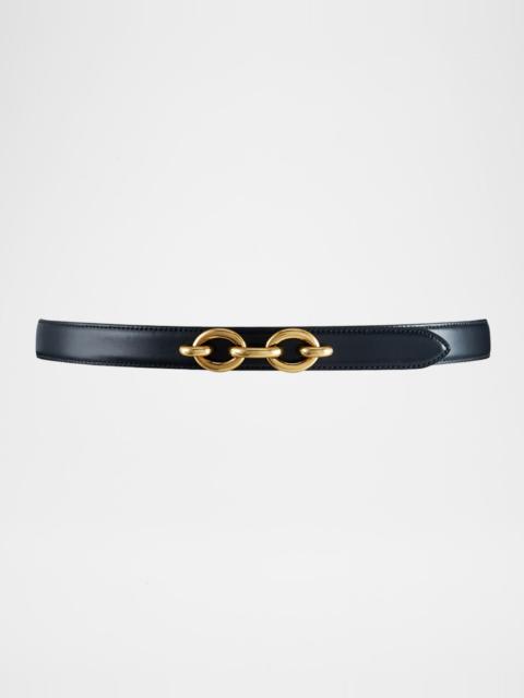 SAINT LAURENT YSL Cintura Skinny Leather Belt
