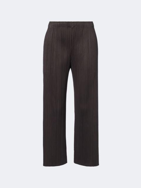 Pleats Please Issey Miyake Monthly Colors: August pleated wide-leg pants