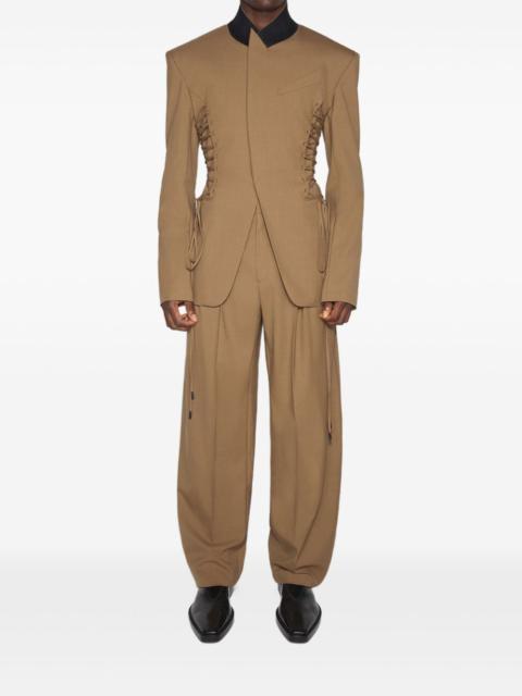 MUGLER pleated balloon-shape trousers