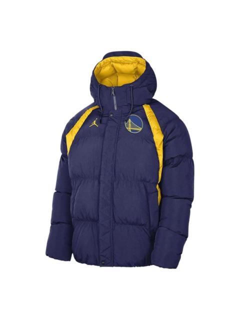 Jordan Air Jordan Golden State Warrirors Courtside Statement Edition Jacket 'Blue Yellow' DN9773-421
