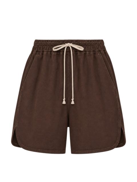 Rick Owens Boxers Feather Nappa Shorts