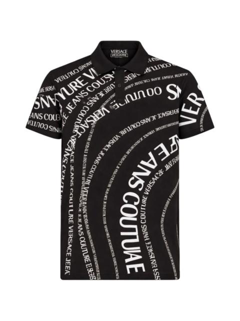 VERSACE JEANS COUTURE printed polo shirt