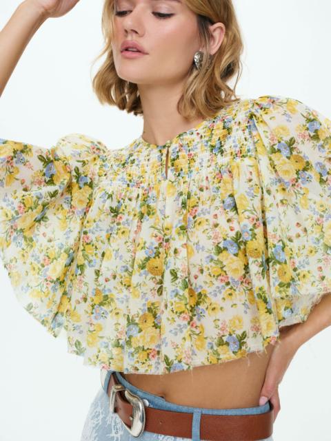 For Love & Lemons Marigold Crop Top