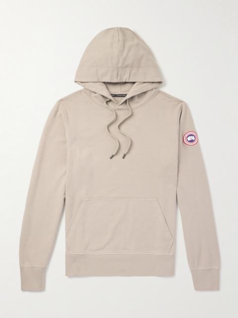 Canada Goose Huron Logo-Appliquéd Organic Cotton-Jersey Hoodie