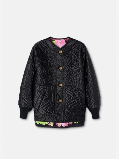 VERSACE Reversible Medusa Orchid Jacket