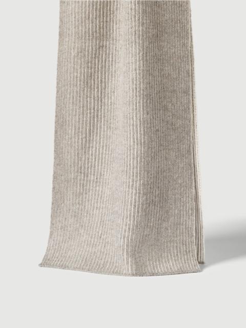 Brunello Cucinelli Cashmere English rib vanisé knit scarf