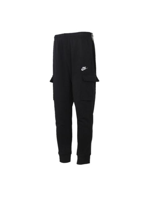 Nike MENS Sportswear Club French Terry Casual Overall Ankle Banded Pants Black CZ9955-010