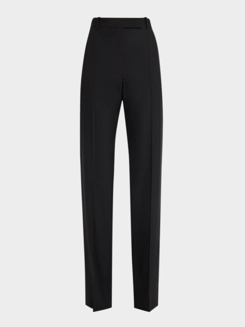 TOM FORD Wool Stretch Straight-Leg Trousers