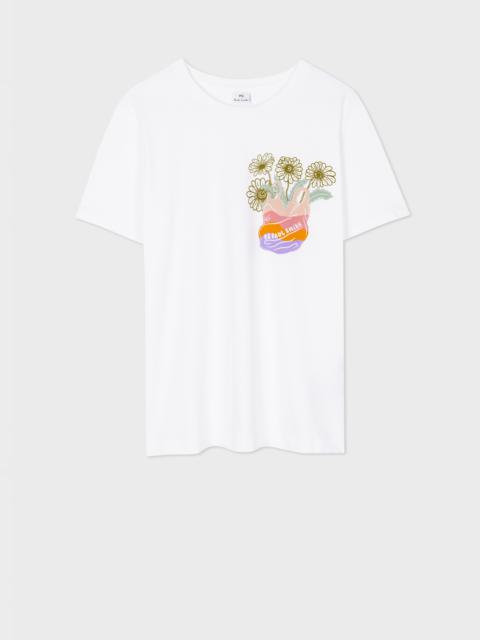 Paul Smith Women's White 'Daisy' T-Shirt