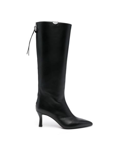 70mm leather boots