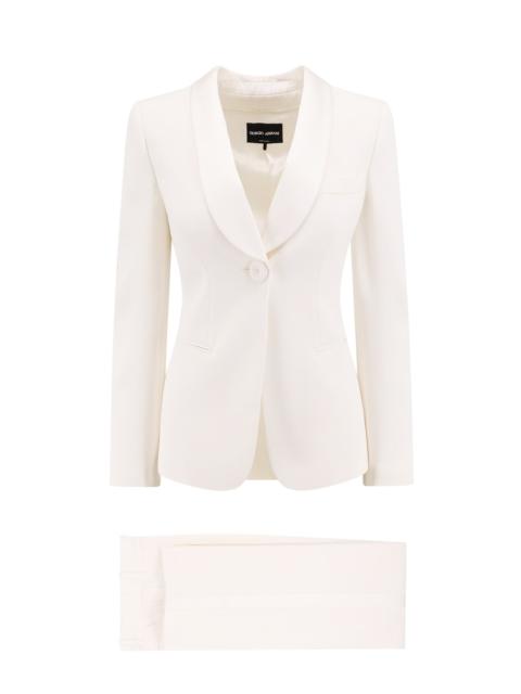 GIORGIO ARMANI Silk tailleur  with satin lapel