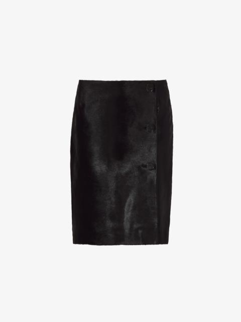 Proenza Schouler Solid Haircalf Skirt