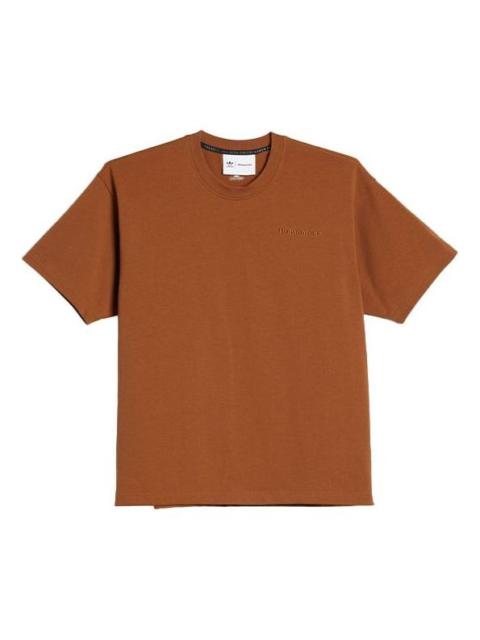 adidas adidas x Pharrell Humanrace Small Logo T-Shirt 'Brown' HF9956