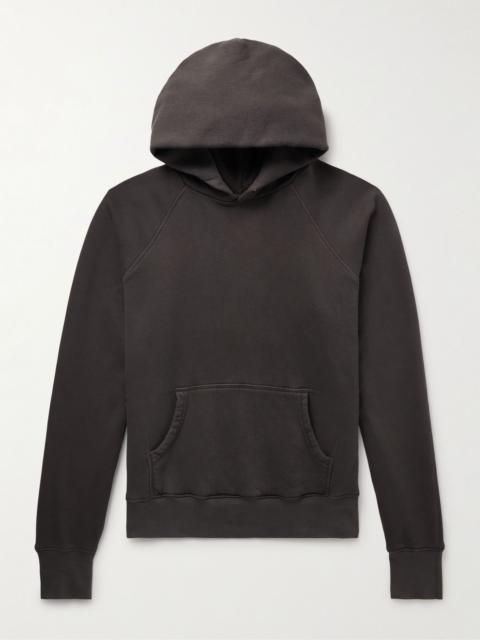 LES TIEN Cotton-Jersey Hoodie Dark gray