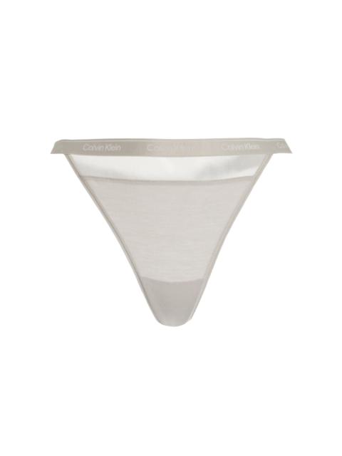 Nensi Dojaka for Calvin Klein Modal-Cashmere Thong grey