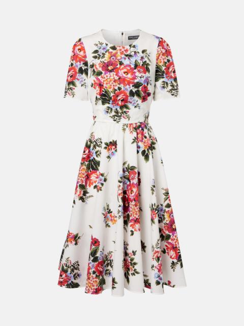 Dolce & Gabbana Floral cotton midi dress